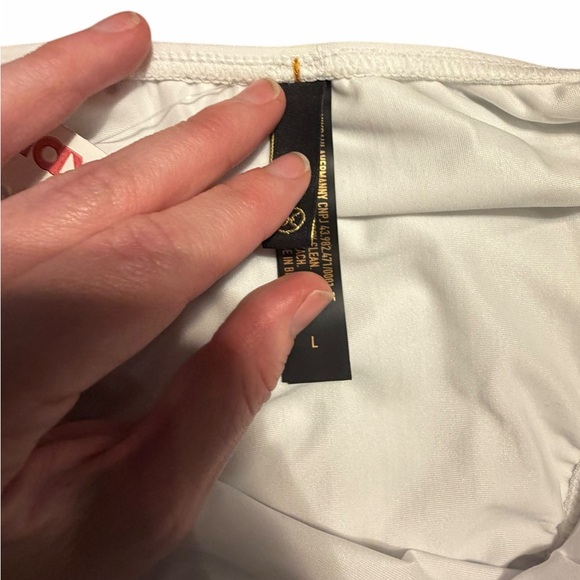 NEW Vix Paula Hermanny Swim Bikini Set Bikini Top & Cheeky Bottom White Beaded - Picture 11 of 13